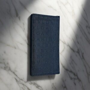 BVLGARI limited Edition Denim Logomania long wallet in Black